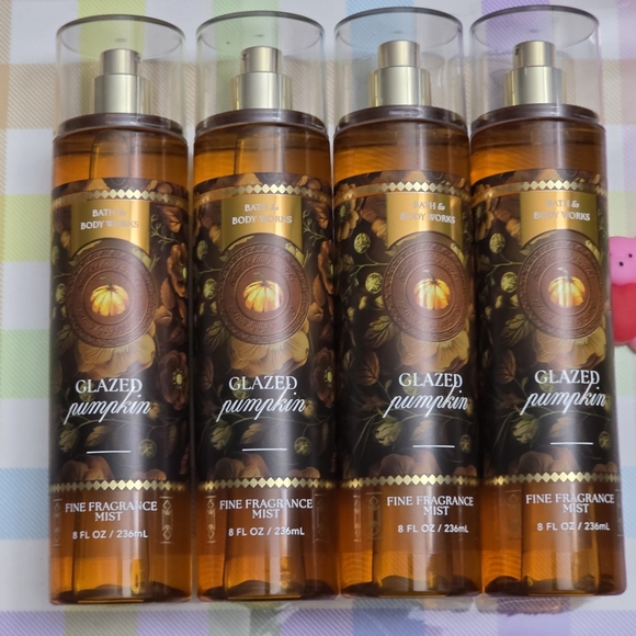 Bath & Body Works Other - Bath & Body Works Glazed Pumpkin Fine Fragrance Body Mist Set of 4 NEW